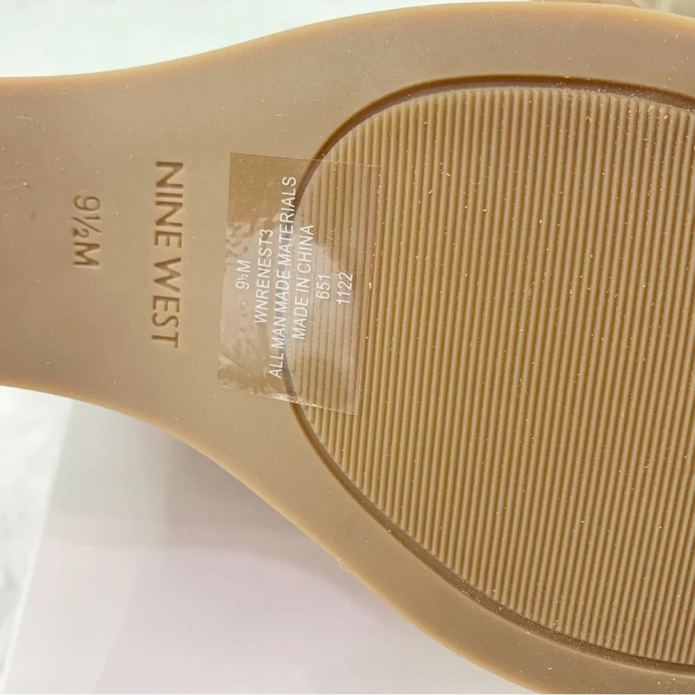 Nine West Women's Renest Ankle Strap‎ Platform Wedge Sandals in gold